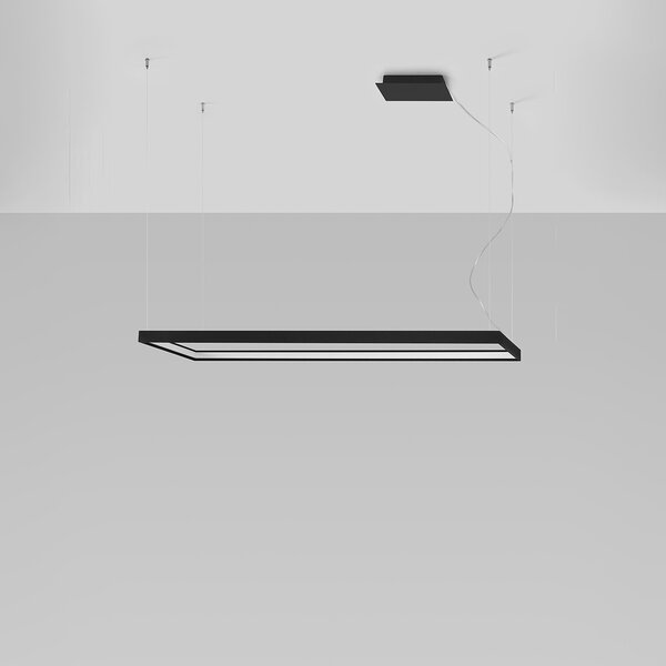 Πολυέλαιος LED Tuula, Μαύρος, 3000K, 130x40x150 cm