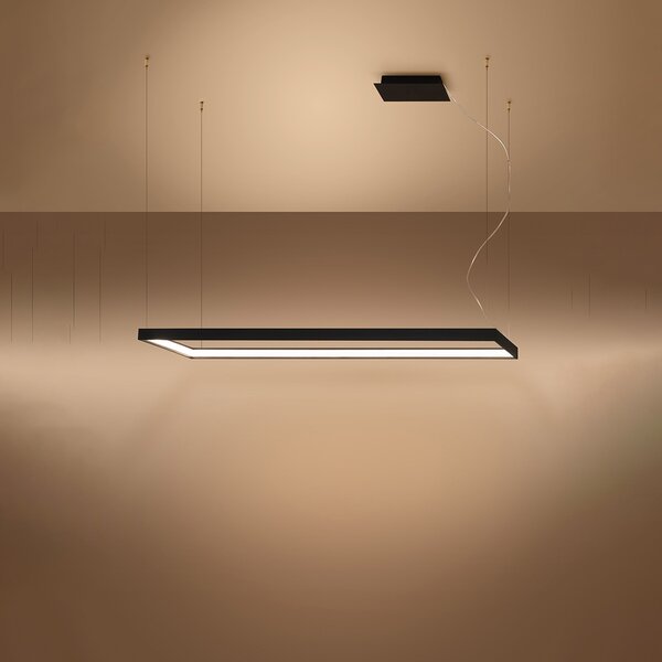 Πολυέλαιος LED Tuula, Μαύρος, 3000K, 130x40x150 cm