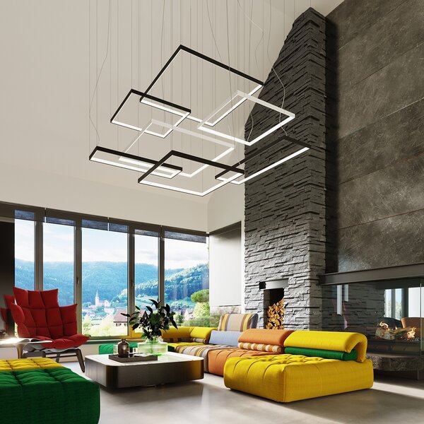 Πολυέλαιος LED Tuula, Λευκός, 3000K, 130x40x150 cm