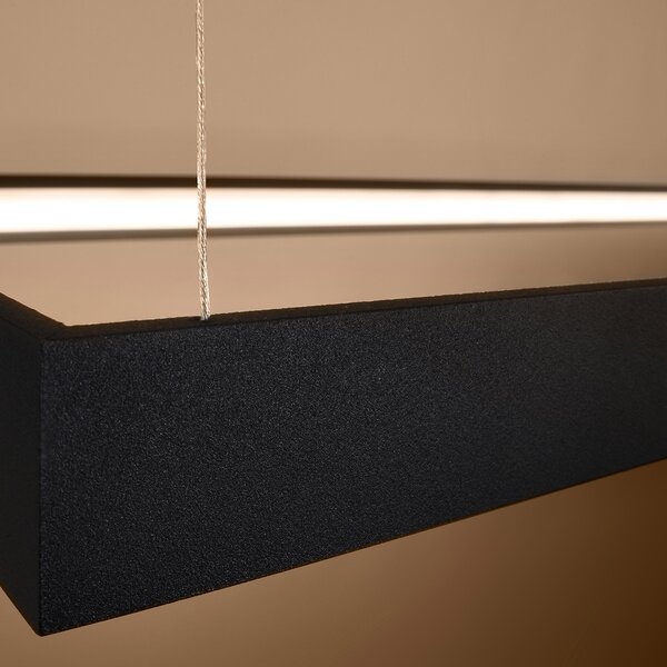 Πολυέλαιος LED Tuula, Μαύρος, 3000K, 130x40x150 cm