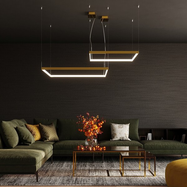 Πολυέλαιος LED Tuula, Χρυσός, 3000K, 130x40x150 cm