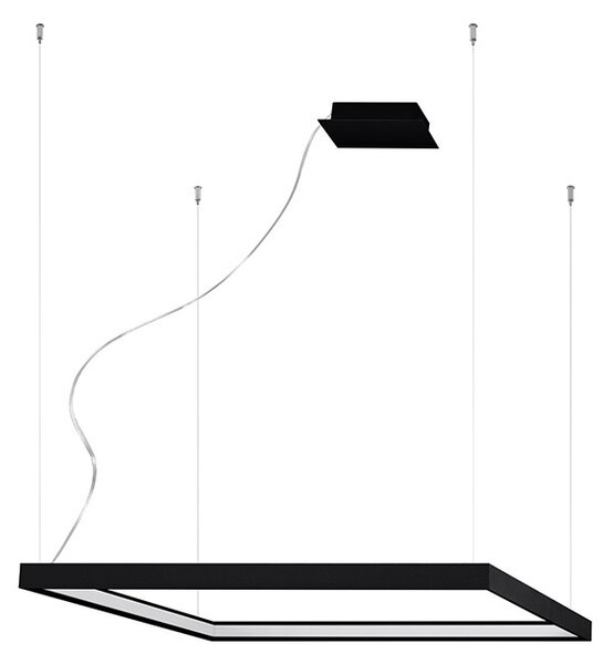 Πολυέλαιος LED Nelya, Μαύρος, 3000K, 80x80x150 cm