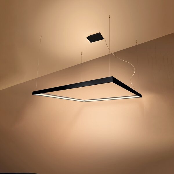 Πολυέλαιος LED Nelya, Μαύρος, 3000K, 80x80x150 cm
