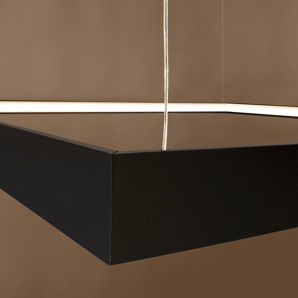Πολυέλαιος LED Nelya, Μαύρος, 3000K, 80x80x150 cm