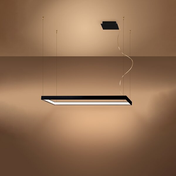 Πολυέλαιος LED Tuula, Μαύρος, 3000K, 100x30x150 cm