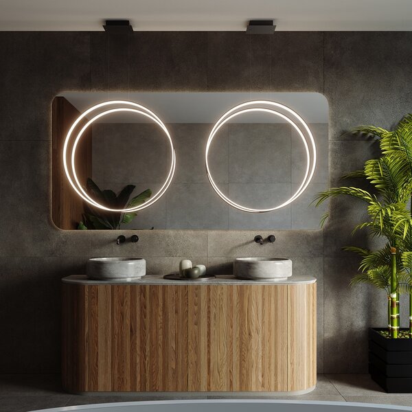 Κρεμαστό φωτιστικό LED Rio, Μαύρο, 4000K, 78x16x150 cm