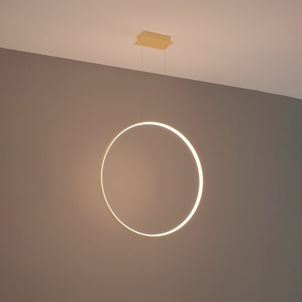 Κρεμαστό φωτιστικό LED Rio, Χρυσό, 3000K, 78x16x150 cm