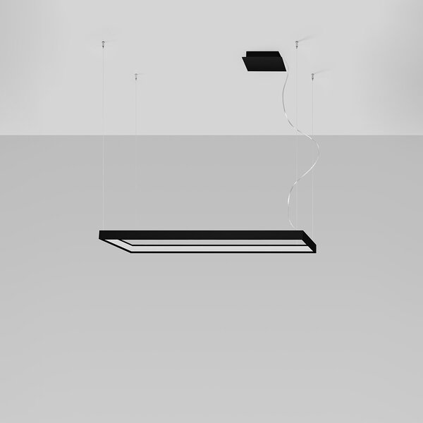 Πολυέλαιος LED Tuula, Μαύρος, 3000K, 100x30x150 cm