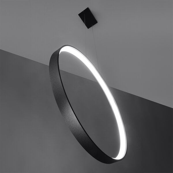 Κρεμαστό φωτιστικό LED Rio, Μαύρο, 4000K, 78x16x150 cm