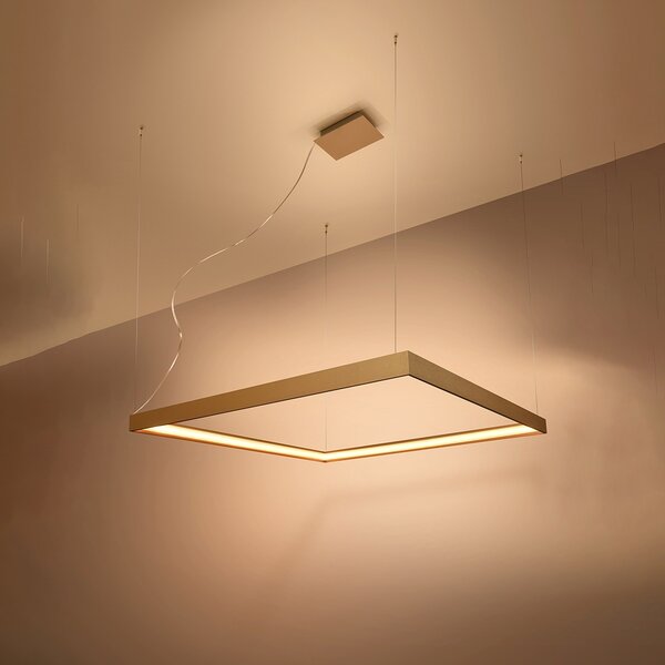 Πολυέλαιος LED Nelya, Χρυσός, 3000K, 80x80x150 cm