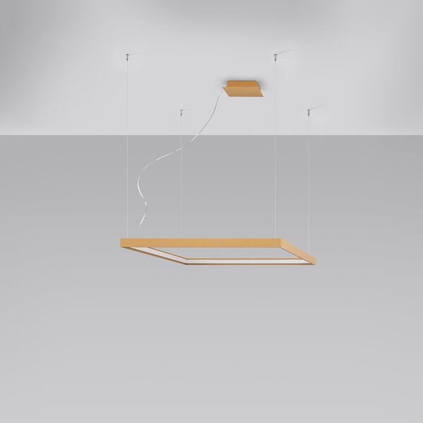 Πολυέλαιος LED Nelya, Χρυσός, 3000K, 80x80x150 cm