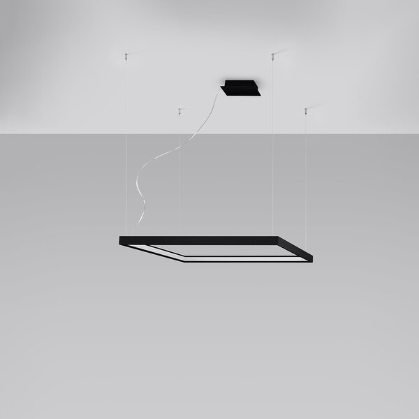 Πολυέλαιος LED Nelya, Μαύρος, 3000K, 80x80x150 cm