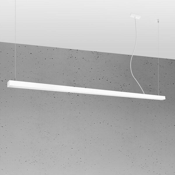 Κρεμαστό φωτιστικό LED Pinne, Λευκό, 4000K, 200x6x150 cm