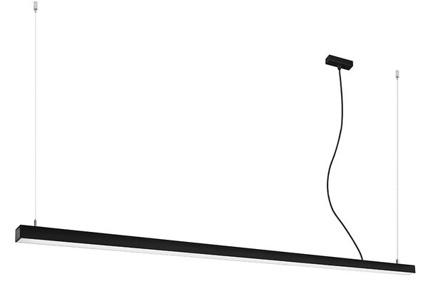 Κρεμαστό φωτιστικό LED Pinne, Μαύρο, 3000K, 200x6x150 cm