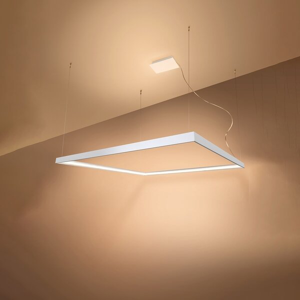 Πολυέλαιος LED Nelya, Λευκός, 3000K, 80x80x150 cm