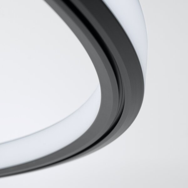 Πολυέλαιος LED Risa, Μαύρος, 3000K, 90x90x160 cm