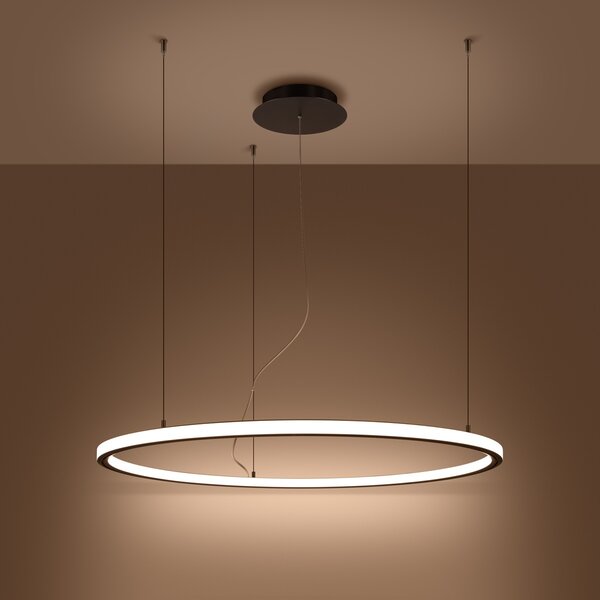 Πολυέλαιος LED Risa, Μαύρος, 3000K, 90x90x160 cm