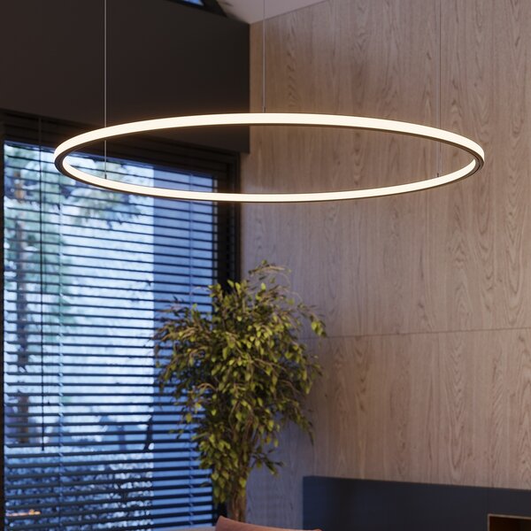 Πολυέλαιος LED Risa, Μαύρος, 3000K, 90x90x160 cm