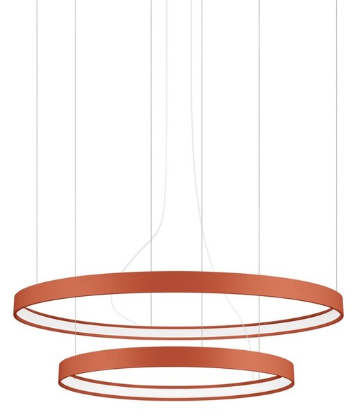 Πολυέλαιος LED Rio 2, Κόκκινος, 4000K, 78x78x150 cm