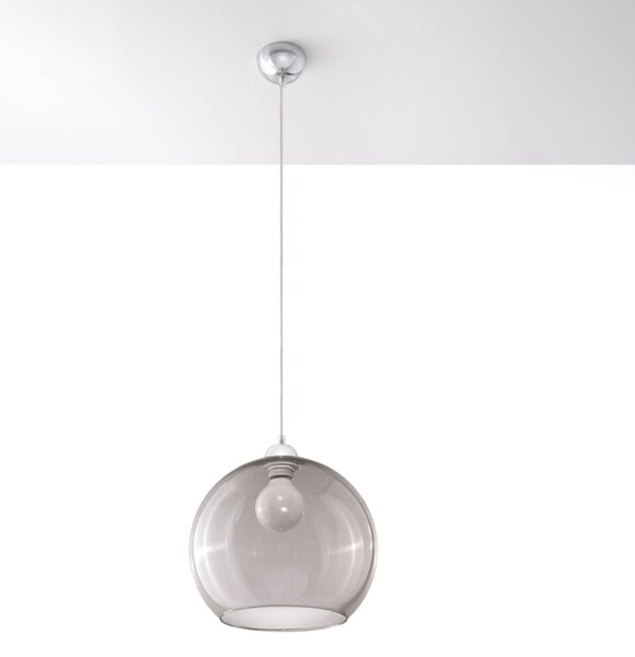 Κρεμαστό φωτιστικό Ball, Γραφίτης, 30x30x120 cm