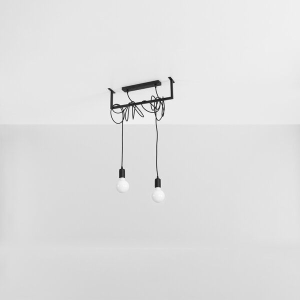 Πολυέλαιος Salamanca, Μαύρος, 50x10x150 cm