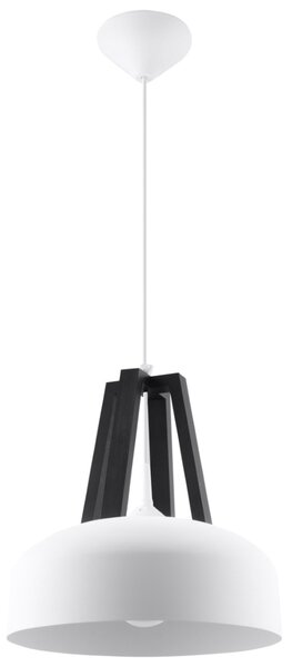 Κρεμαστό φωτιστικό E27 Casco V1, Λευκό, 30x30x85 cm