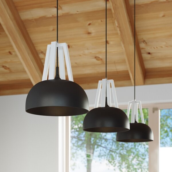 Κρεμαστό φωτιστικό E27 Casco V2, Λευκό, 30x30x85 cm