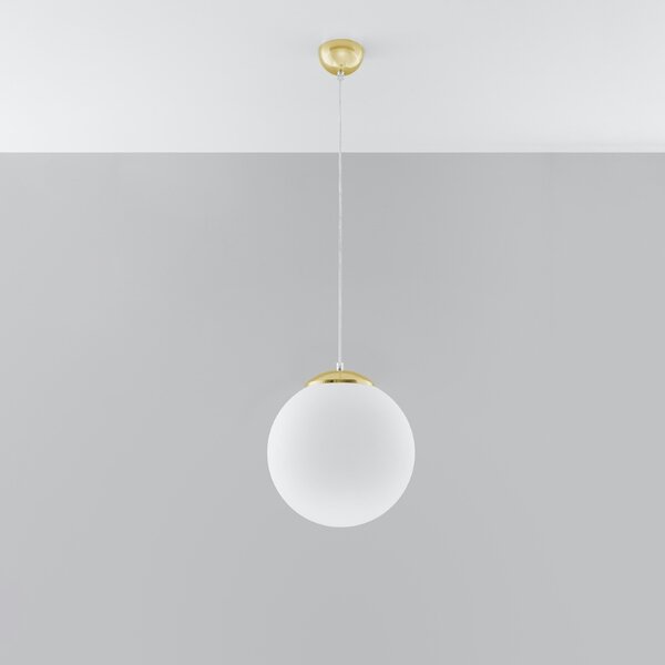 Κρεμαστό φωτιστικό Ugo, Χρυσό, 30x30x120 cm