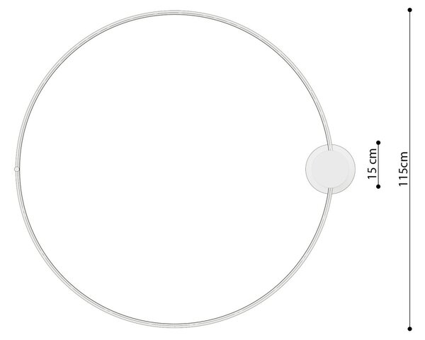 Πλαφονιέρα LED Rio, Μαύρη, 3000K, 110x118x12.5 cm