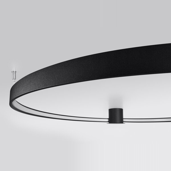 Πλαφονιέρα LED Rio, Μαύρη, 3000K, 110x118x12.5 cm