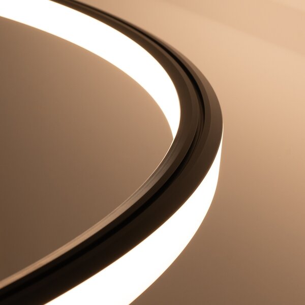 Πολυέλαιος LED Risa, Μαύρος, 3000K, 120x120x160 cm
