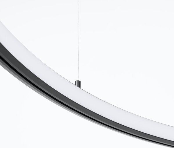 Πολυέλαιος LED Risa, Μαύρος, 3000K, 120x120x160 cm