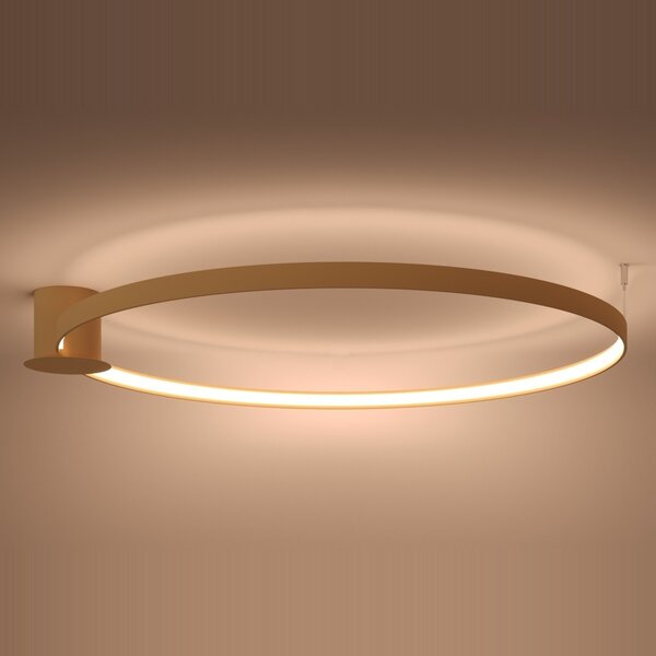 Πλαφονιέρα LED Rio, Χρυσή, 3000K, 110x118x12.5 cm