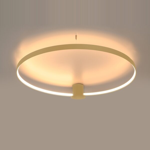Πλαφονιέρα LED Rio, Χρυσή, 3000K, 110x118x12.5 cm