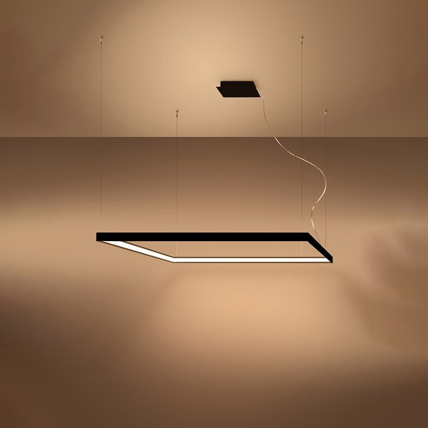 Πολυέλαιος LED Nelya, Μαύρος, 3000K, 110x110x150 cm
