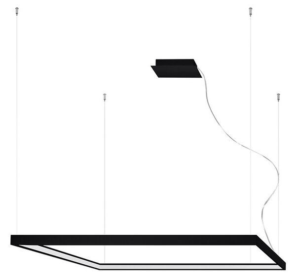 Πολυέλαιος LED Nelya, Μαύρος, 3000K, 110x110x150 cm