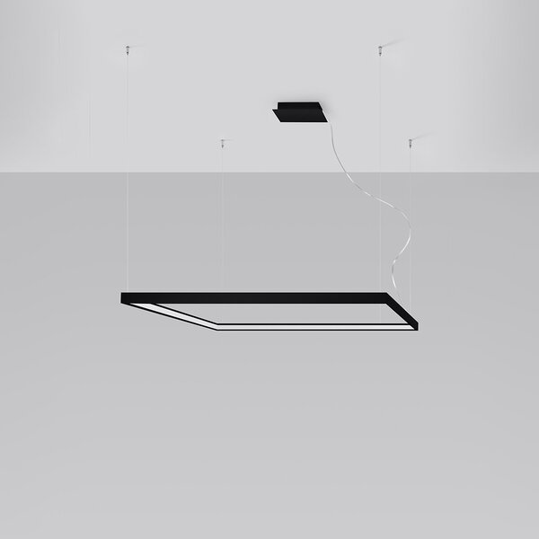 Πολυέλαιος LED Nelya, Μαύρος, 3000K, 110x110x150 cm
