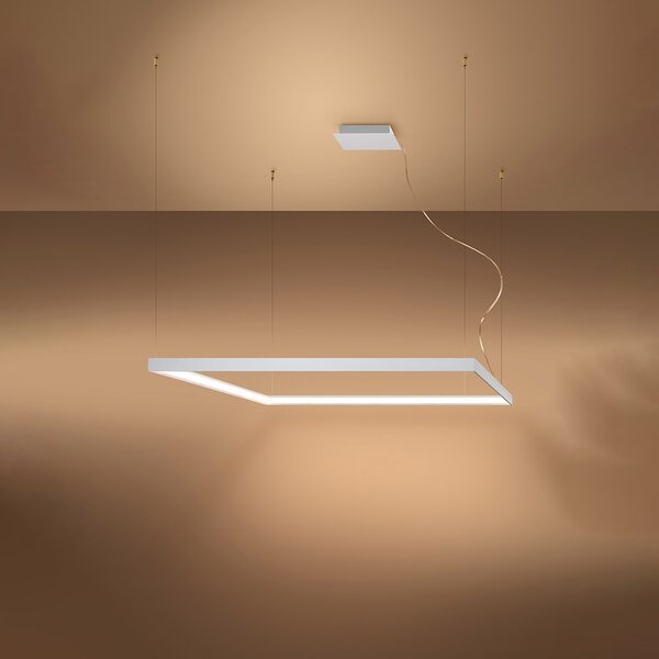 Πολυέλαιος LED Nelya, Λευκός, 3000K, 110x110x150 cm