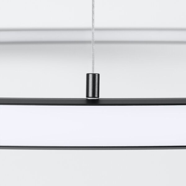 Πολυέλαιος LED Risa, Μαύρος, 3000K, 120x120x160 cm