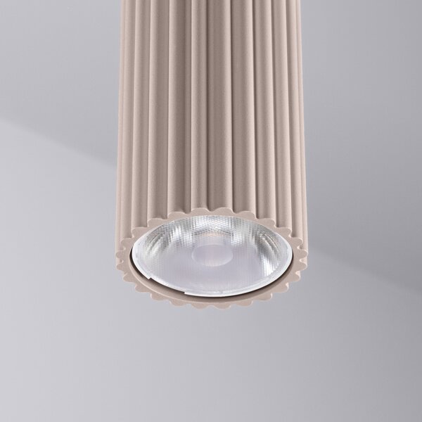 Πλαφονιέρα LED Ivar, Taupe, 4000K, 6.4x6.4x12 cm