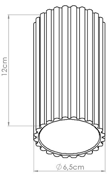 Πλαφονιέρα LED Ivar, Λαδί, 4000K, 6.4x6.4x12 cm