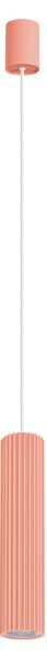 Κρεμαστό φωτιστικό LED Ivar 1, Ροδακινί, 3000K, 6.4x6.4x200 cm