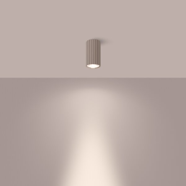 Πλαφονιέρα LED Ivar, Taupe, 4000K, 6.4x6.4x12 cm