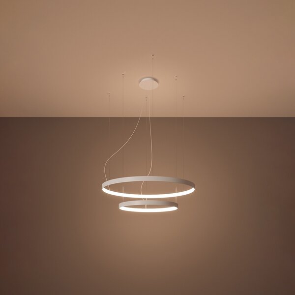 Πολυέλαιος LED Rio 55x78, Λευκός, 3000K, 78x78x150 cm