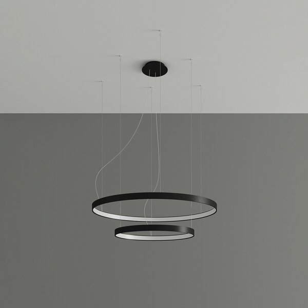 Πολυέλαιος LED Rio 55x78, Μαύρος, 4000K, 78x78x150 cm
