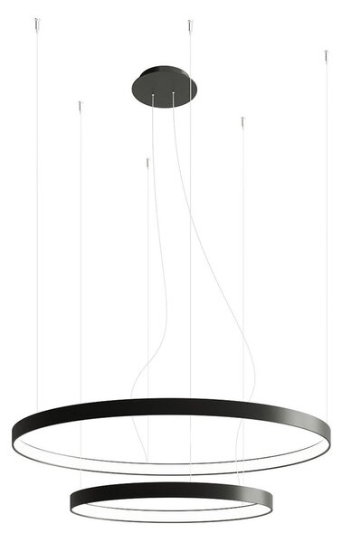 Πολυέλαιος LED Rio 55x78, Μαύρος, 3000K, 78x78x150 cm