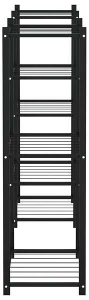 VidaXL Βάση Λουλουδιών Μαύρη 83 x 25 x 80 εκ. Σιδερένια