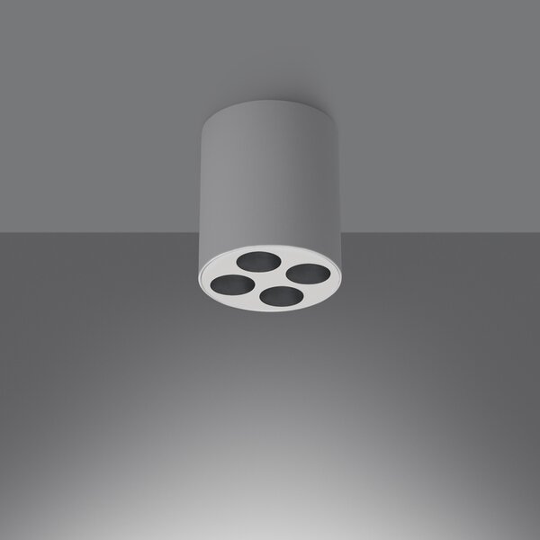 Πλαφονιέρα LED Zoe, Λευκή, 4000K, 7.2x7.2x8.3 cm
