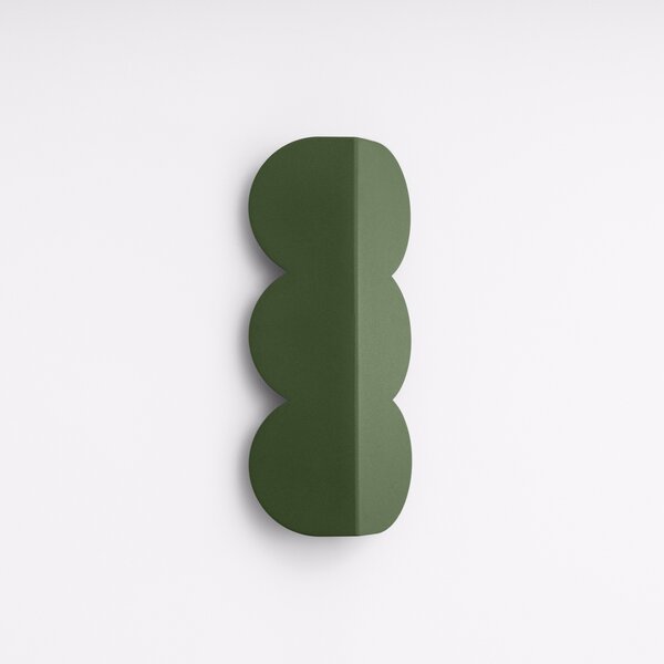 Φωτιστικό τοίχου Biscuit, Λαδί, 16.3x5.8x33.6 cm