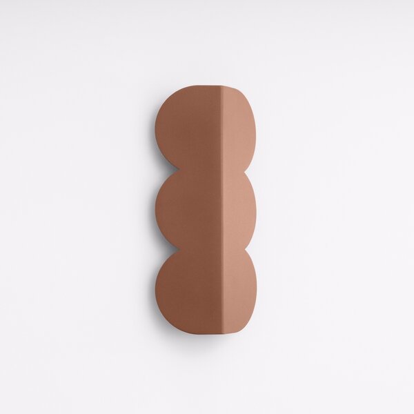 Φωτιστικό τοίχου Biscuit, Μόκα, 16.3x5.8x33.6 cm